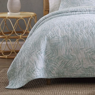 Thumbnail 4: TOMMY BAHAMA Tommy Bahama Palmday 100% Cotton-2Piece-Reversible Quilt Set 