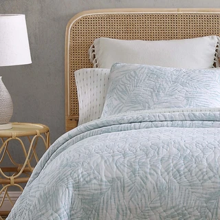 Thumbnail 3: TOMMY BAHAMA Tommy Bahama Palmday 100% Cotton-2Piece-Reversible Quilt Set 
