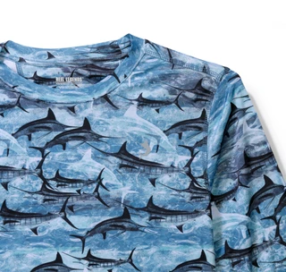 Thumbnail 6: REEL LEGENDS Big Boys Outdoor Long Sleeve Reel Tec Shirt 