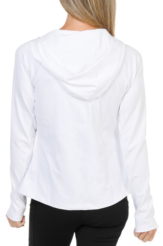 Thumbnail 2: Danskin Women's Long Sleeve Warm Up Hooded Yoga Jacket  