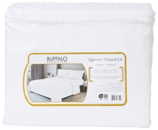 Thumbnail 2: Buffalo David Bitton Queen Grand Lit 4 Pc Pintuck Sheet Selection 