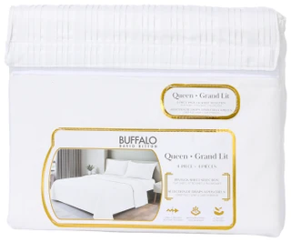 Thumbnail 1: Buffalo David Bitton Queen Grand Lit 4 Pc Pintuck Sheet Selection 