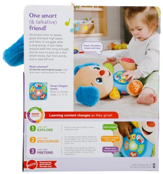 Thumbnail 2: Fisher-Price Baby Laugh and Learn Smart Stages Puppy Toy  