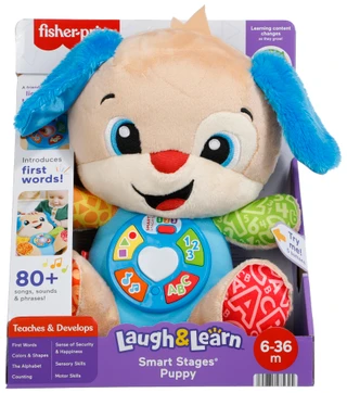 Thumbnail 1: Fisher-Price Baby Laugh and Learn Smart Stages Puppy Toy  