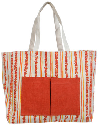 Thumbnail 1: Sage & Ivy Floral Striped Two Pocket Tote 