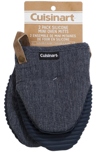 Thumbnail 1: CUISINART Blue Silicone Mini Mitt Set - 2 Piece 