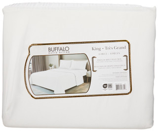 Thumbnail 2: Buffalo 4 Pc Pintuck Sheet Selection 