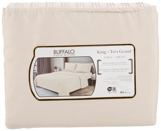 Thumbnail 2: Buffalo 4 Pc Pinetuck Sheet Collection 