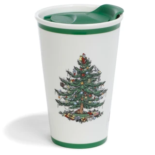 Thumbnail 1: Spode 8 OZ Christmas Tree Travel Mug  