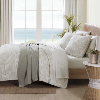 Thumbnail 5: TOMMY BAHAMA Tommy Bahama Palmday 100% Cotton-3Piece-Reversible Quilt Set 