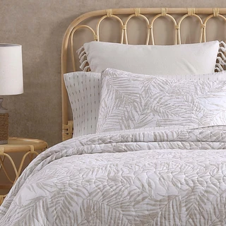 Thumbnail 2: TOMMY BAHAMA Tommy Bahama Palmday 100% Cotton-3Piece-Reversible Quilt Set 