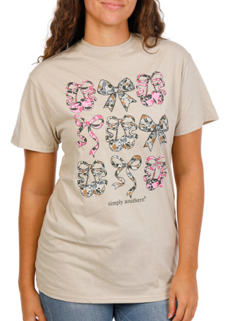 Thumbnail 1: SIMPLY SOUTHERN Women's Short Sleeve Camo Bow Tee 