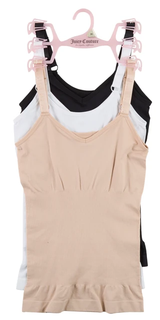 Thumbnail 1: Juicy Couture 3 Pk Women's Sleeveless Shaping Reversible Camis  