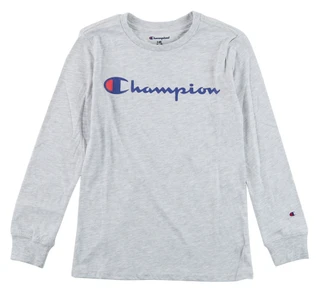 Thumbnail 1: Champion Big Boys Long Sleeve Logo Print Tee 