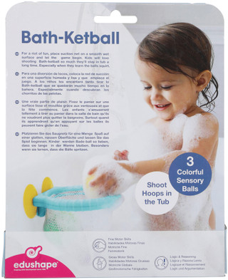 Thumbnail 2: Edushape 4 Pc Basketball Hoop Bath Toy w/ Suction Cups  