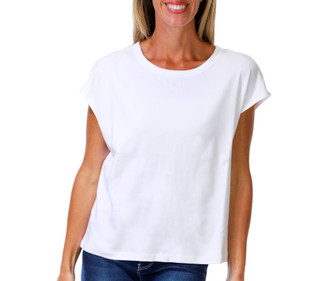 Thumbnail 1: Coral Bay Petite Cap Sleeve Layered Crew Neck Top 