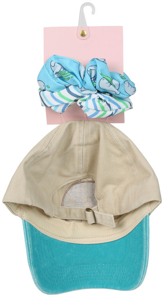Thumbnail 2: Chubby Mermaids 3 Pc Baseball Cap and Scrunchies Set 