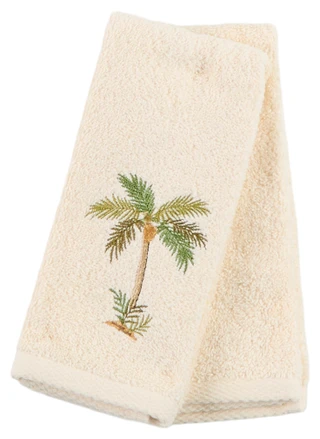 Thumbnail 2: AVANTI 2 Pk Palm Tree Hand Towels 