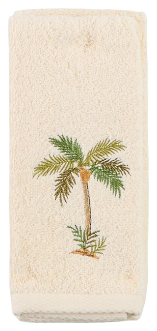 Thumbnail 1: AVANTI 2 Pk Palm Tree Hand Towels 
