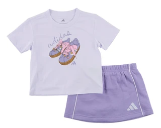 Thumbnail 1: Adidas Little Girls 2 Pc Skort Set 