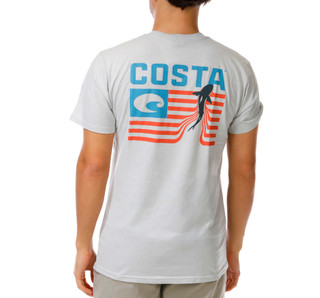 Thumbnail 1: COSTA Men's Short Sleeve Graphic Crew Neck Tee 