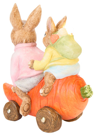 Thumbnail 4: PD HOME LED Bunnies On Carrot Figurine 