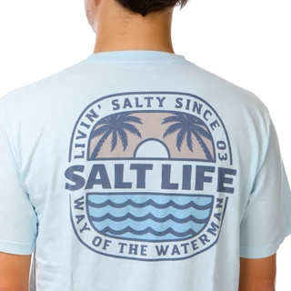 Thumbnail 3: Salt Life Men's Short Sleeve Sunset Graphic Crew Neck Tee 
