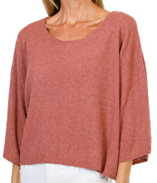 Thumbnail 3: MAX STUDIO Women's 3/4 Sleeve Solid Top 
