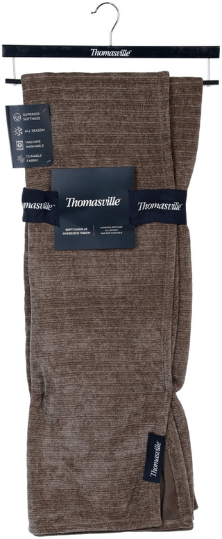 Thumbnail 1: Thomasville Soft Chenille Oversized Throw Blanket 