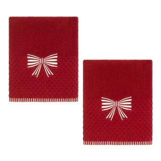 Thumbnail 1: AVANTI Avanti Bow 2-Pack Hand Towel Set 