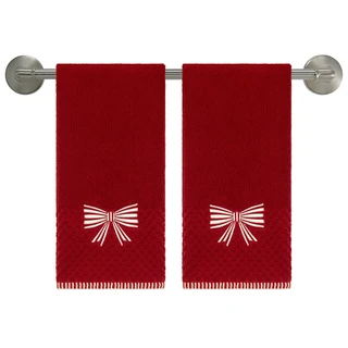 Thumbnail 3: AVANTI Avanti Bow 2-Pack Hand Towel Set 