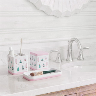 Thumbnail 2: AVANTI Avanti Frosted Fir 3-Piece Bath Accessory Set 