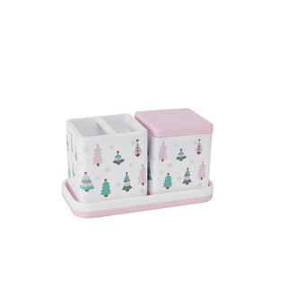 Thumbnail 1: AVANTI Avanti Frosted Fir 3-Piece Bath Accessory Set 