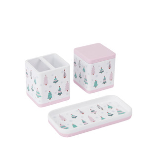 Thumbnail 7: AVANTI Avanti Frosted Fir 3-Piece Bath Accessory Set 