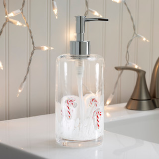 Thumbnail 4: AVANTI Avanti Candy Canes Glass Lotion Dispenser 