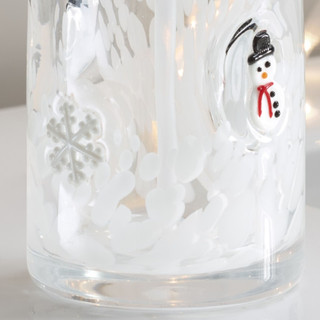 Thumbnail 5: AVANTI Avanti Snowmen & Flakes Glass Lotion Dispenser 