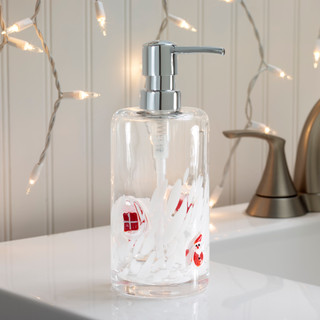 Thumbnail 2: AVANTI Avanti Santa & Presents Glass Lotion Dispenser 