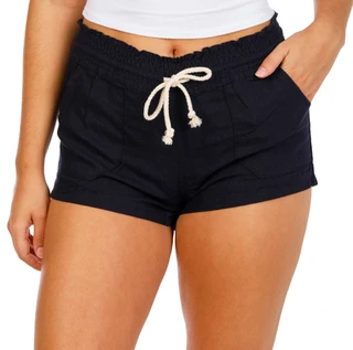 Thumbnail 1: April Kiss Junior's Linen Drawstring Shorts 