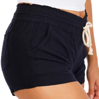 Thumbnail 2: April Kiss Junior's Linen Drawstring Shorts 