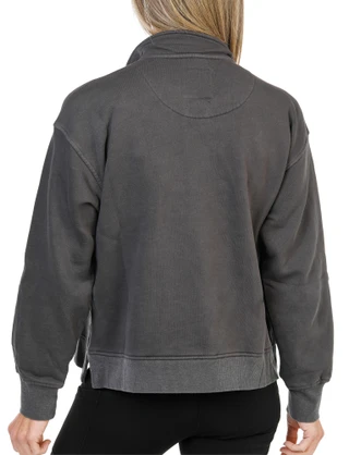 Thumbnail 2: C&C California Women's Long Sleeve Sunwashed Marley Snap Henley Sweater  