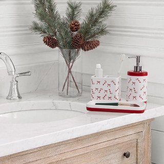 Thumbnail 3: AVANTI Avanti Candy Canes 3-Piece Bath Accessory Set 