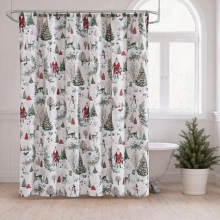 Thumbnail 3: AVANTI Avanti Yuletide Shower Curtain 