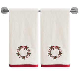 Thumbnail 3: AVANTI Avanti Patchwork Plaid 2-Pack Hand Towel Set 