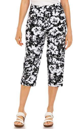 Thumbnail 1: Coral Bay Women's 21 In. Printed Capris 
