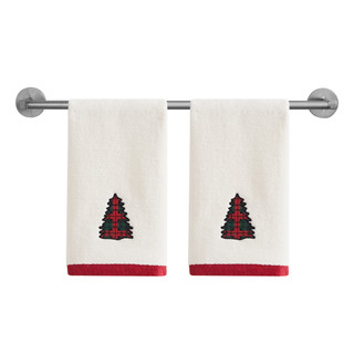 Thumbnail 2: AVANTI Avanti Patchwork Plaid 2-Pack Fingertip Towel Set 