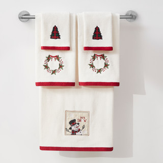Thumbnail 3: AVANTI Avanti Patchwork Plaid 2-Pack Fingertip Towel Set 