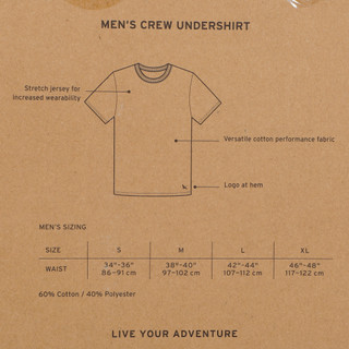 Thumbnail 2: Eddie Bauer Men's 3 Pk Short Sleeve Crew Neck Undershirts 
