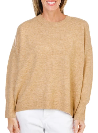 Thumbnail 1: Vince Camuto Women's Long Sleeve Cozy Crew Neck Sweater Top 