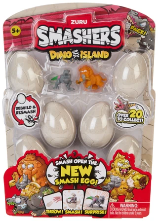 Thumbnail 1: Zuru Smashers Smashers Dino Island Surprise Pack - 10 Piece 