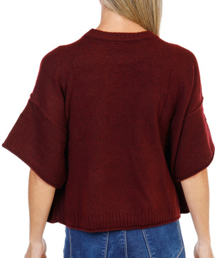 Thumbnail 3: Vince Camuto Women's Short Sleeve Exposed Seam Sweater  